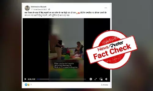 Video of domestic violence shared with communal spin