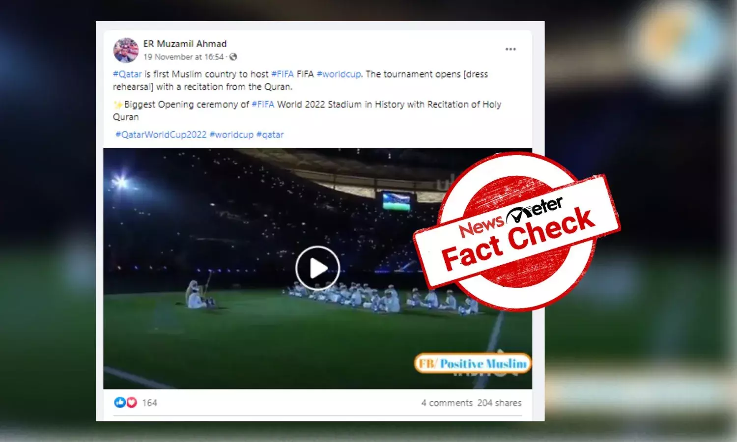 Video of children reciting Quran is not from FIFA World Cup 2022