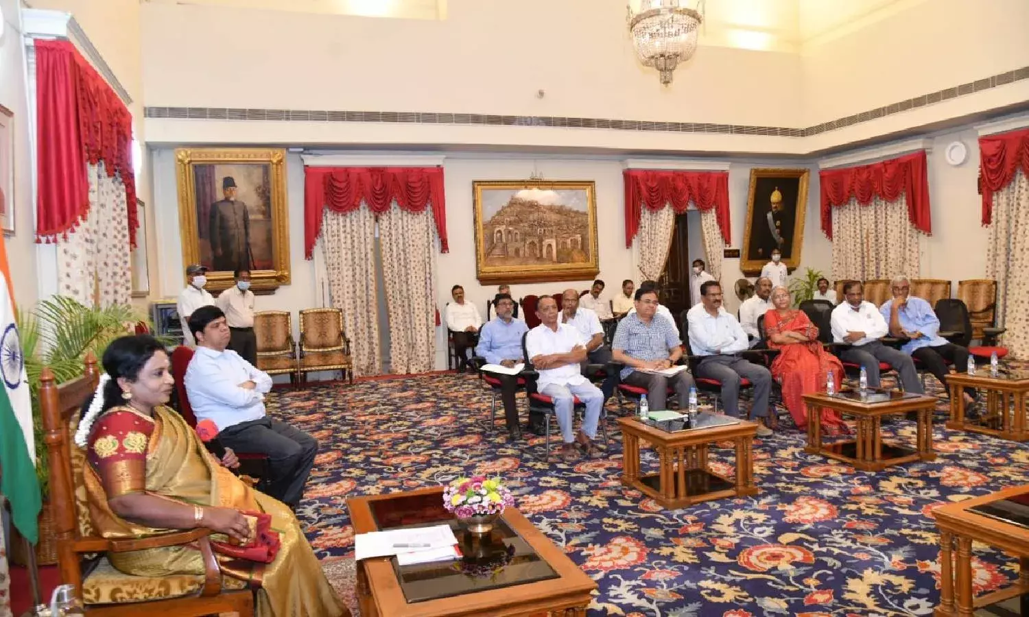 More hostels, better amenities for girls: TS Guv interacts with state academics