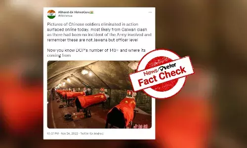 This photo does not show Chinese soldiers who died in 2020 Galwan clash