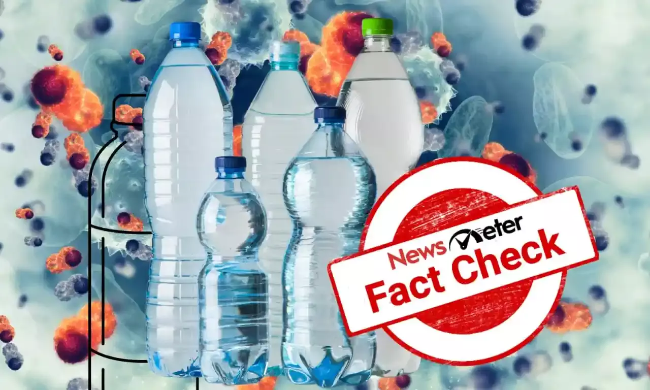 Do plastic water bottles contain toxins that cause cancer?