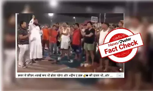 Old video of religious conversion linked to FIFA World Cup 2022 in Qatar