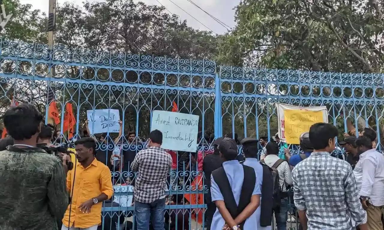 Tension grips UoH after Hindi professor sexually harasses foreign student; protest rock campus