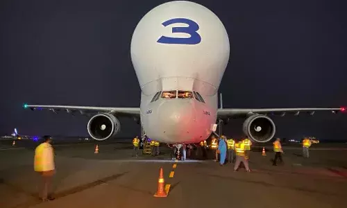 Airbus Beluga: World Largest cargo airplane halts at Hyd airport