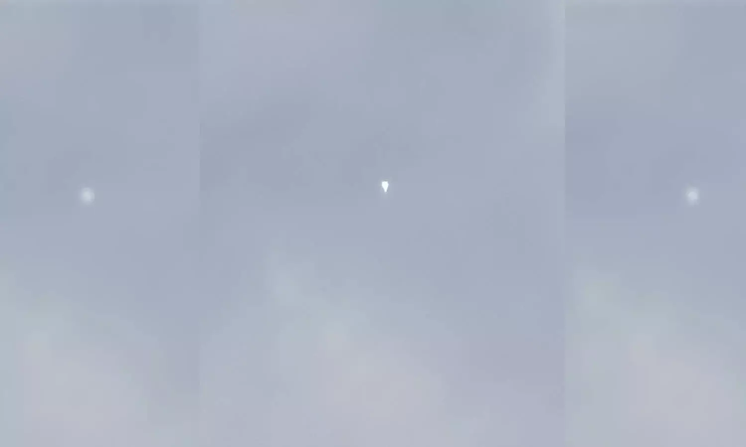Good Morning Hyderabad:  No UFO, white object floating in sky is TIFRs atmospheric balloon
