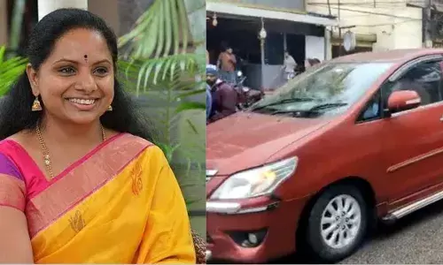 TRS MLC Kavitha records her statement before CBI in Delhi liquor scam case