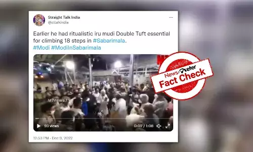 Viral video shows Kerala Guv visiting Sabarimala Temple, not PM Modi