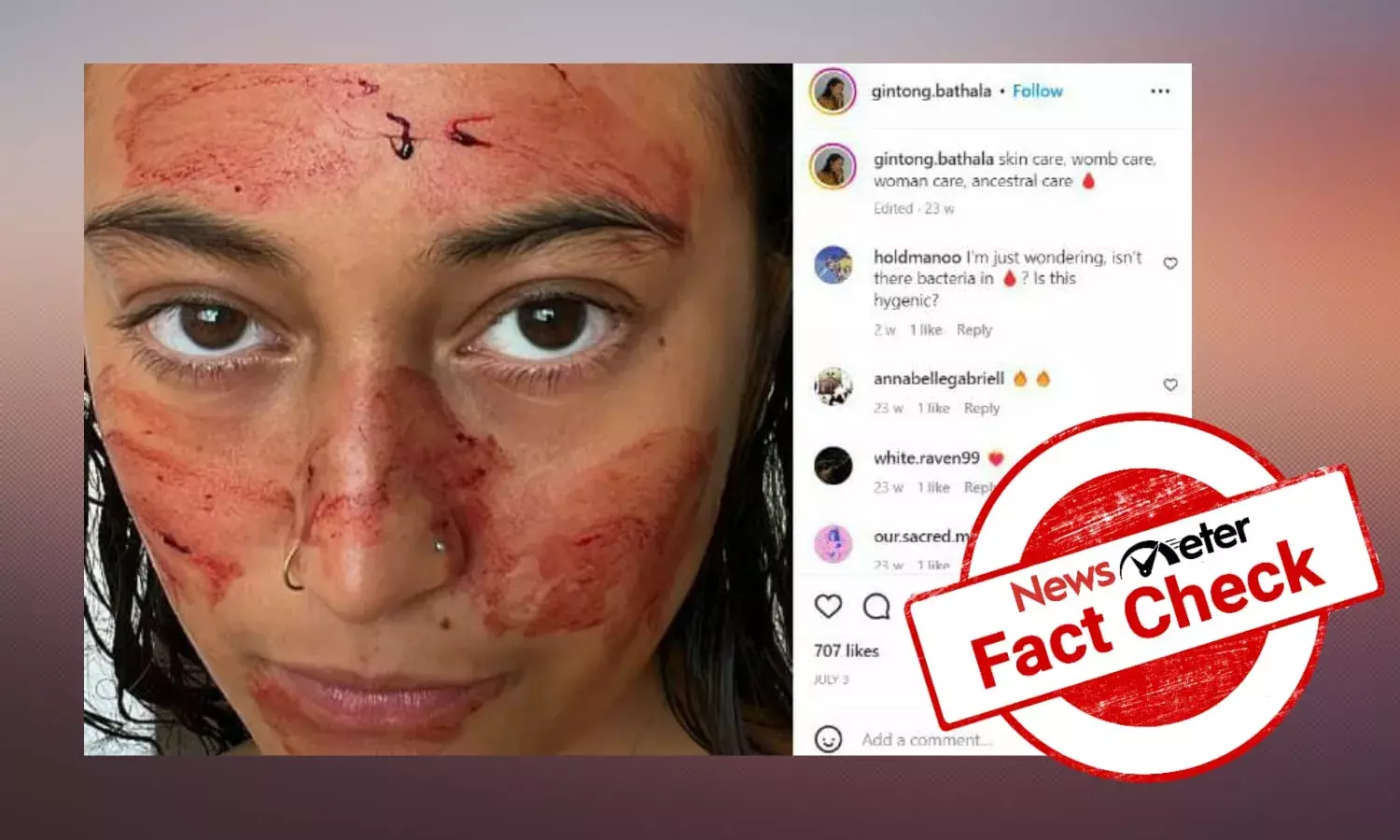 Is it safe to use period blood as face mask? Know what experts say