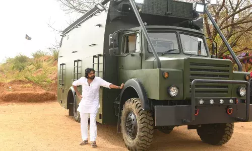 Emerald green, not Olive green: Ending color controversy, TS govt registers PKs Varahi
