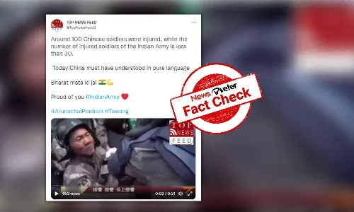 Old video of bleeding soldier is from Galwan, not Tawang