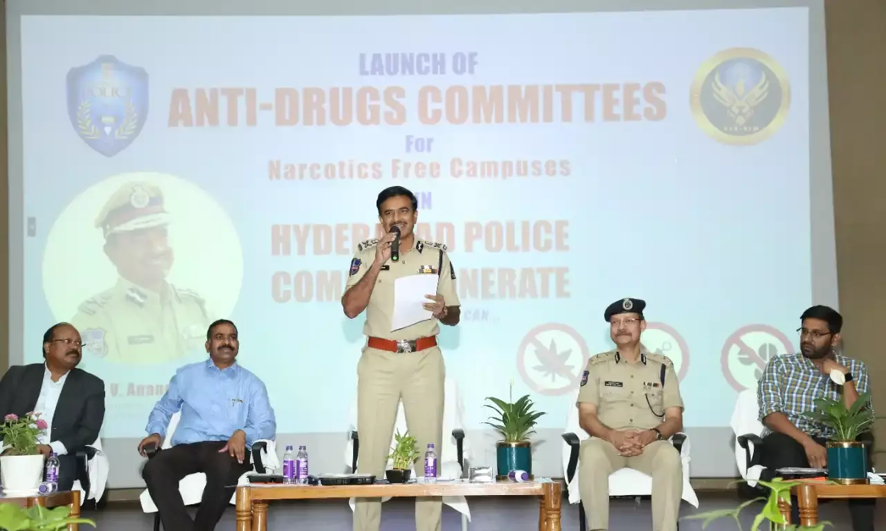Fight against drugs: Hyd police launches anti-drug committees in 55 colleges