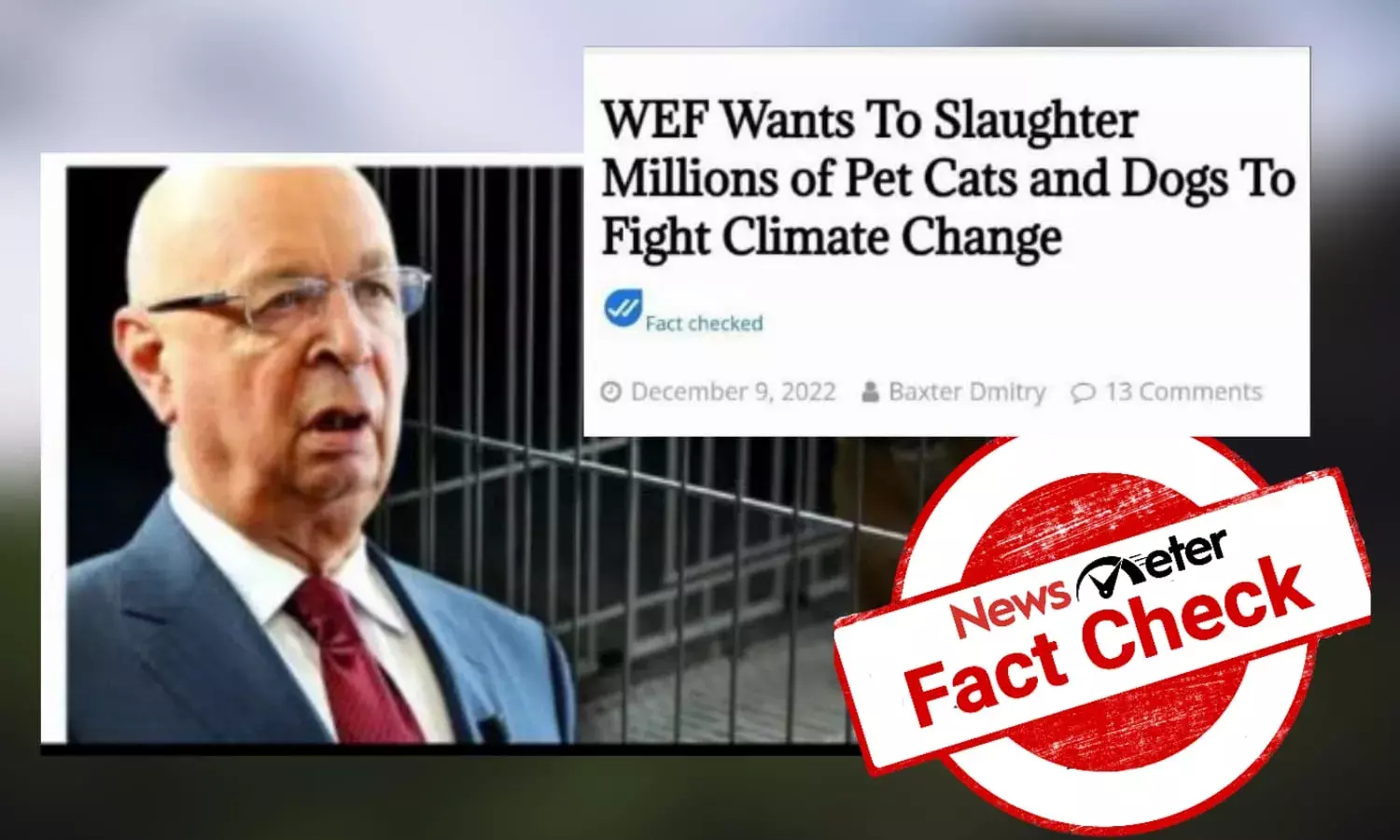 No, World Economic Forum is not asking you out to slaughter your pets
