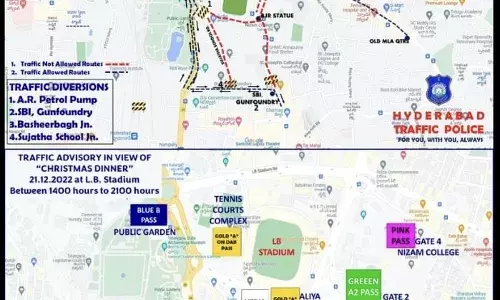 KCRs Christmas dinner at LB Stadium: Here are traffic diversions for 21 Dec