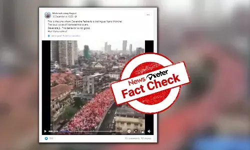 This video does not show Halla Bol protest march against Shindes Maharashtra govt