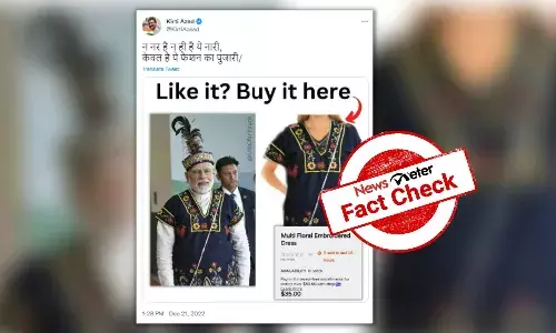 PM Modi is wearing traditional Khasi dress, not a womans outfit