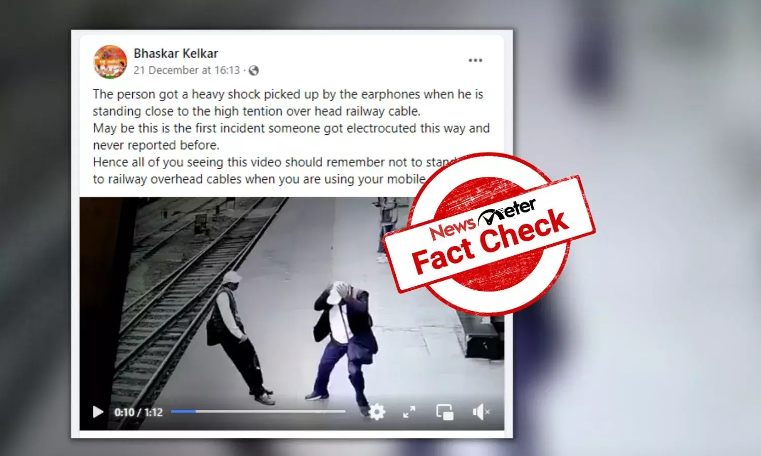 Video of TTE collapsing goes viral falsely claiming his earphone picked up electric current through internet