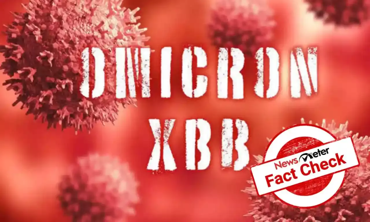 Viral WhatsApp message on Covid-19 XBB variant is fake