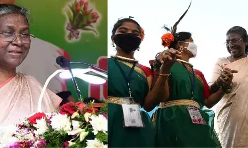 PRASHAD: President Murmu inaugurates temple tourism projects in TS
