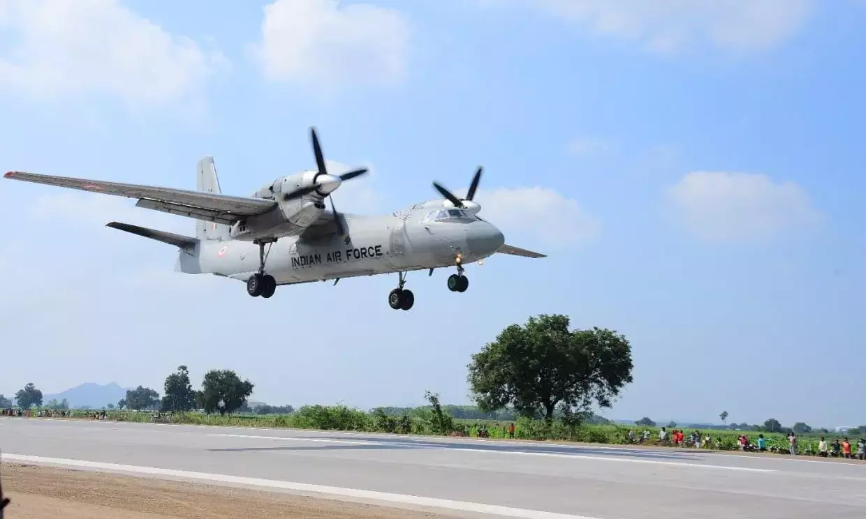 IAF conducts a successful emergency landing trial run at Bapatla airstrip