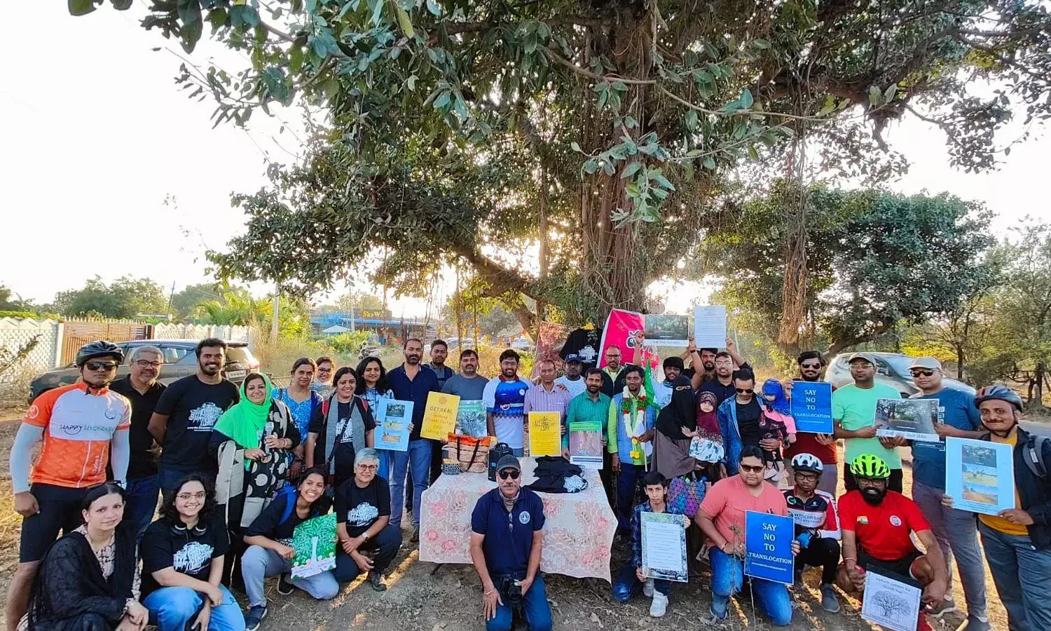 `Marri chettu mana chettu:  `Save Chevella Banyans padyatra  concludes; yatries to wage legal fight