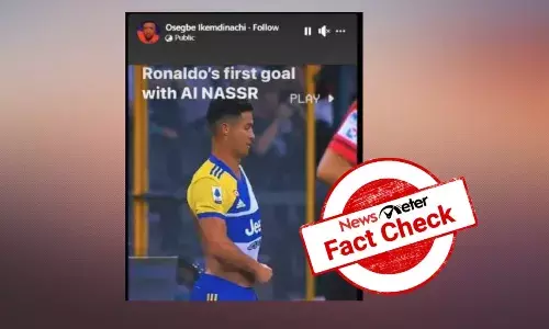 Viral video does not show CR7 score first goal for Al Nassr