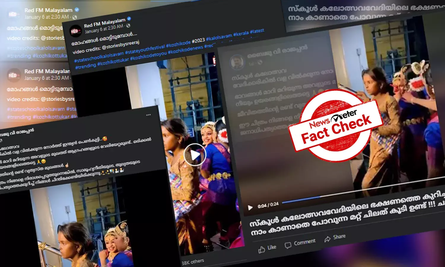 നൃത്തമാസ്വദിക്കുന്ന നാടോടിപെണ്‍കുട്ടി: ദൃശ്യം സംസ്ഥാന സ്കൂള്‍‌ കലോത്സവത്തിലേതോ?