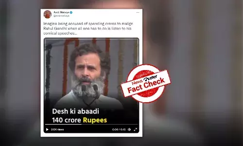Clipped video shows Rahul Gandhi saying Indias population is Rs 140 crores