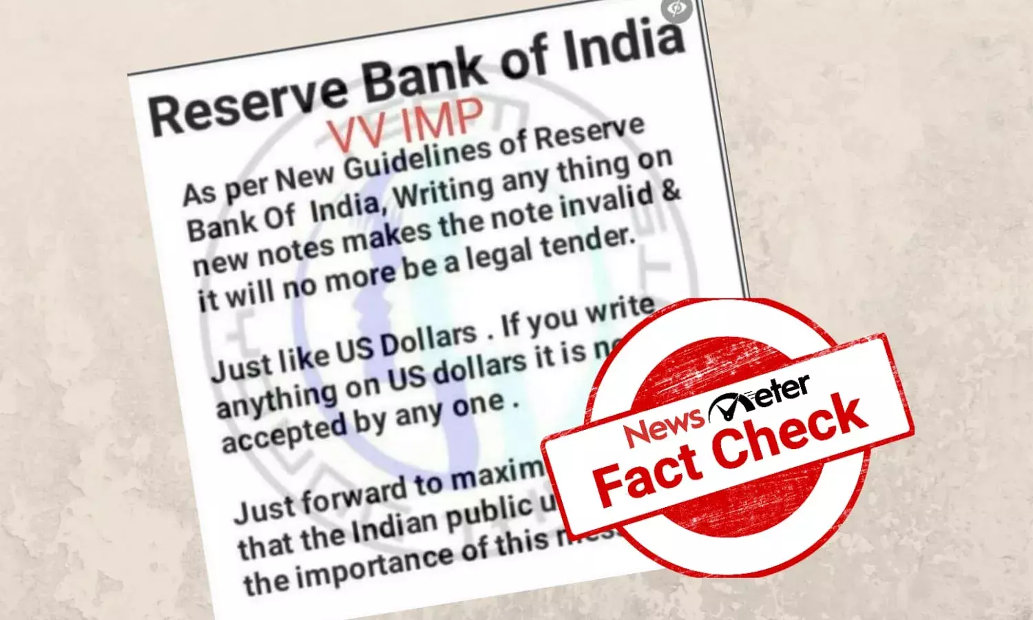 Will scribbling on bank notes make them invalid? Heres what RBI says
