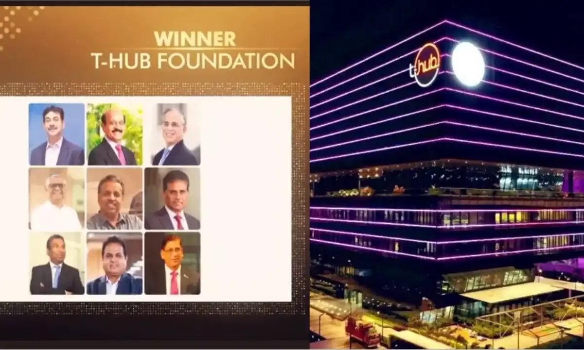 T-HUB wins under the category ‘Incubator’ at National Startup Awards 2022