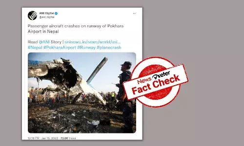 2012 plane crash photo passed off as recent crash in Nepal