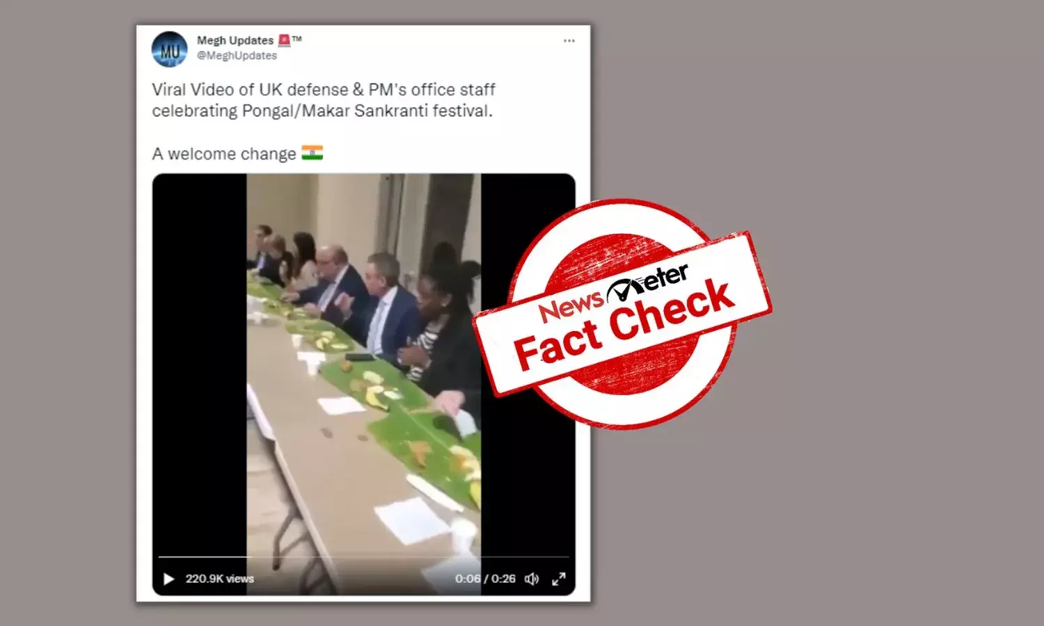 No, this video does not show Pongal celebration at UK PM Rishi Sunak’s office