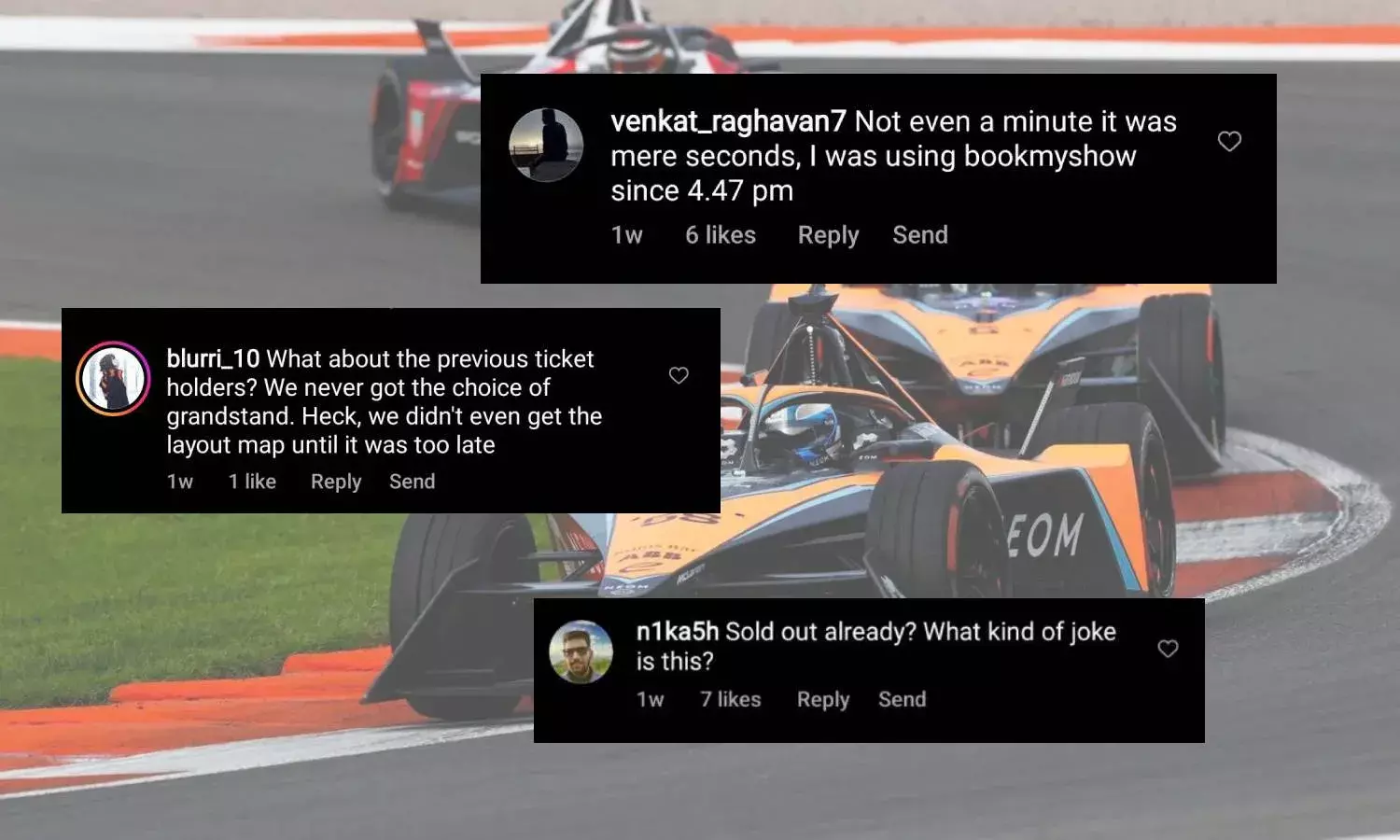 Hyderabad E Prix: Motorsport enthusiasts disappointed; unable to choose preferred grandstands