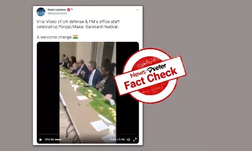 No, this video does not show Pongal celebration at UK PM Rishi Sunakās office