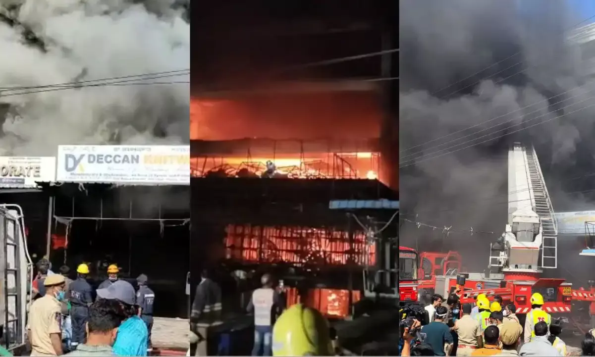 Deccan Knitwear inferno: Fire brought under control after 10 hours; 3 persons missing