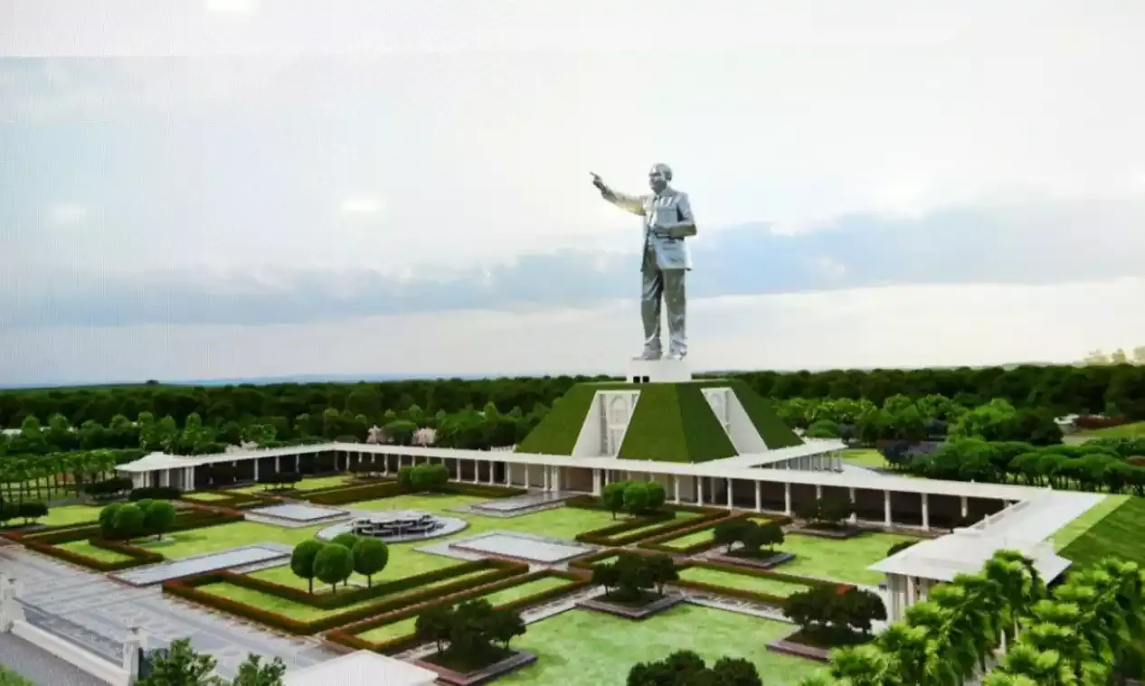 Jagan asks officials to complete work on 125ft Ambedkar statue on time