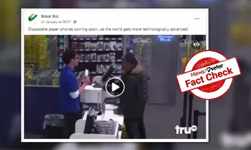 Will we soon have disposable paper phones?