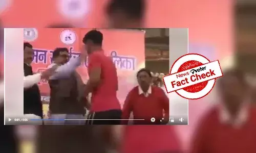 This video of WFI president Brij Bhushan Singh slapping wrestler is from 2021