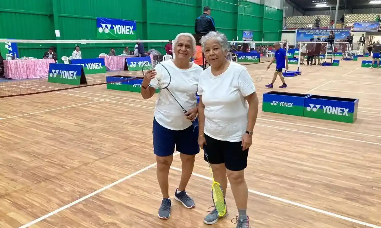 Meet the 2 senior women who went from playing badminton in colony park to winning silver