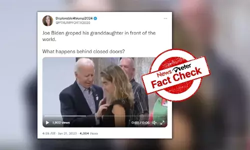 No, Joe Biden did not grope his granddaughter; viral video is clipped No, Joe Biden did not grope his granddaughter; viral video is clipped