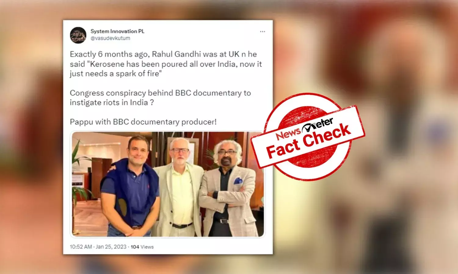 Is this man with Rahul Gandhi the producer of BBC documentary on PM Modi?