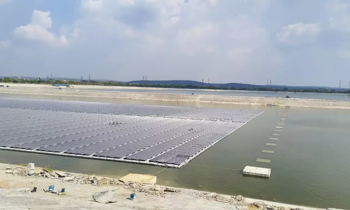 Hyderabad company installs Indias largest floating solar plant in Jaipur