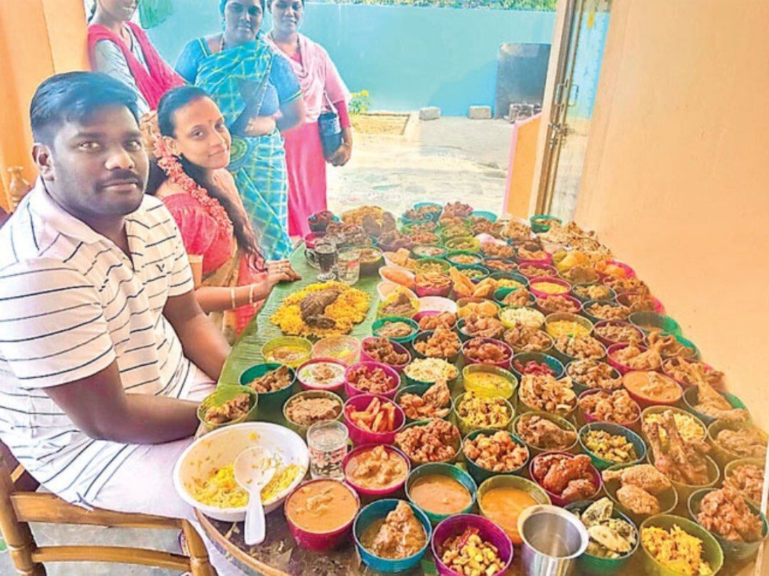 Nellore couple throw grand feast for new soninlaw; serve 108 types of