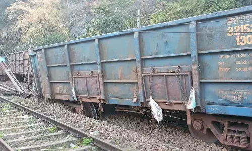 Vizag: Goods train derails near Sivalingpuram Yard; no casualties reported