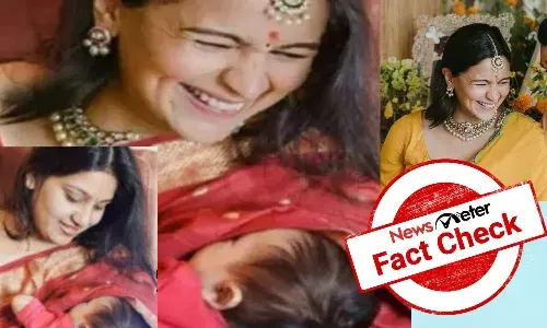 Viral picture of Alia Bhatt breastfeeding baby Raha is morphed