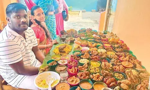 Nellore couple throw grand feast for new son-in-law; serve 108 types of dishes
