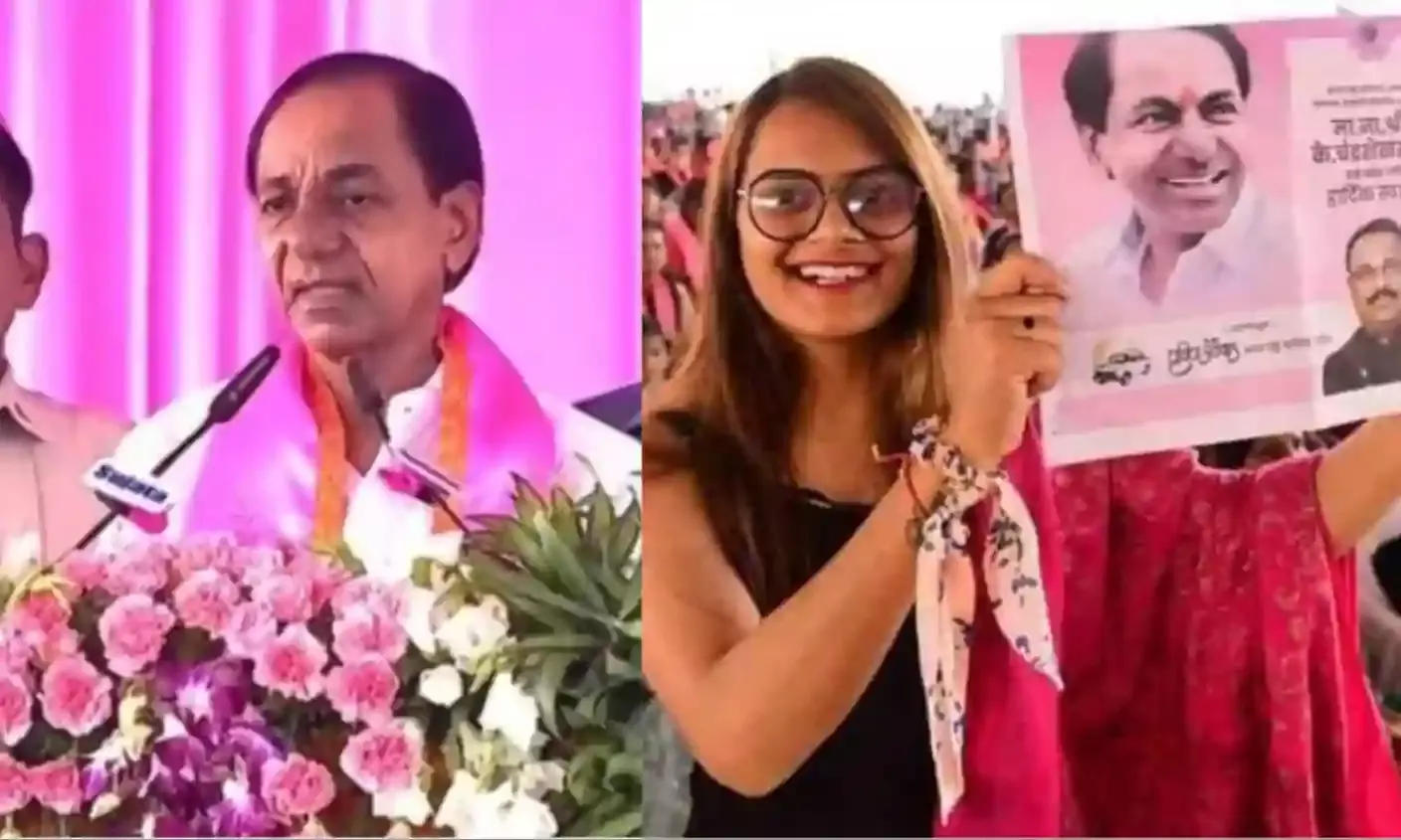 ‘Gulabi sarkar banao’: In Nanded, KCR issues clarion call for ‘kisan sarkar’