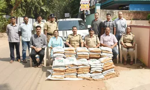 Vizag: Cops chase down ganja-laden car, seize 150 kg cannabis
