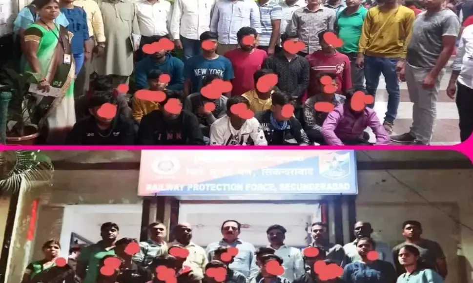 Secunderabad: RPF raids East Coast Express, rescues 10 child trafficking victims