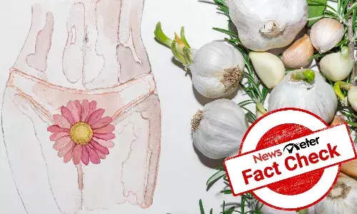 Does garlic act as an anti-bacterial ointment to treat vaginal odour?