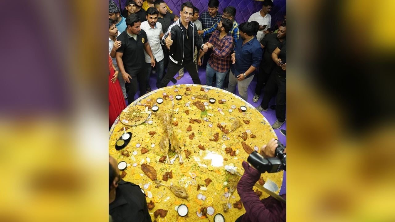 ‘Sonu Sood Plate’ Hyderabad restaurant launches India’s biggest Mandi